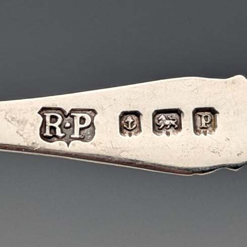 1914年 英国アンティーク 純銀製ティースプーン6本セット ケース入り Robert Pringle&Sons